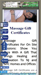 Mobile Screenshot of massage-gift-certificates.njmassage.info