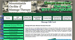 Desktop Screenshot of massage-gift-card.njmassage.info