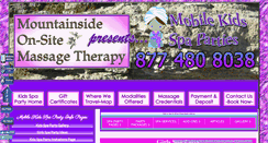 Desktop Screenshot of kids-spa-party-nj.njmassage.info