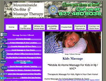 Tablet Screenshot of kids-massage.njmassage.info